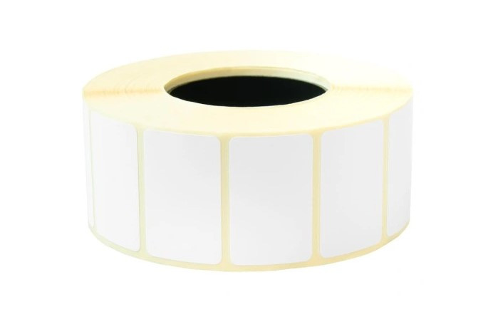Etykieta termiczna na roli 1 szt. samop. 32x20 mm biała Emerson fi 40mm